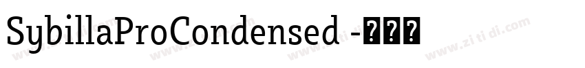 SybillaProCondensed 字体转换